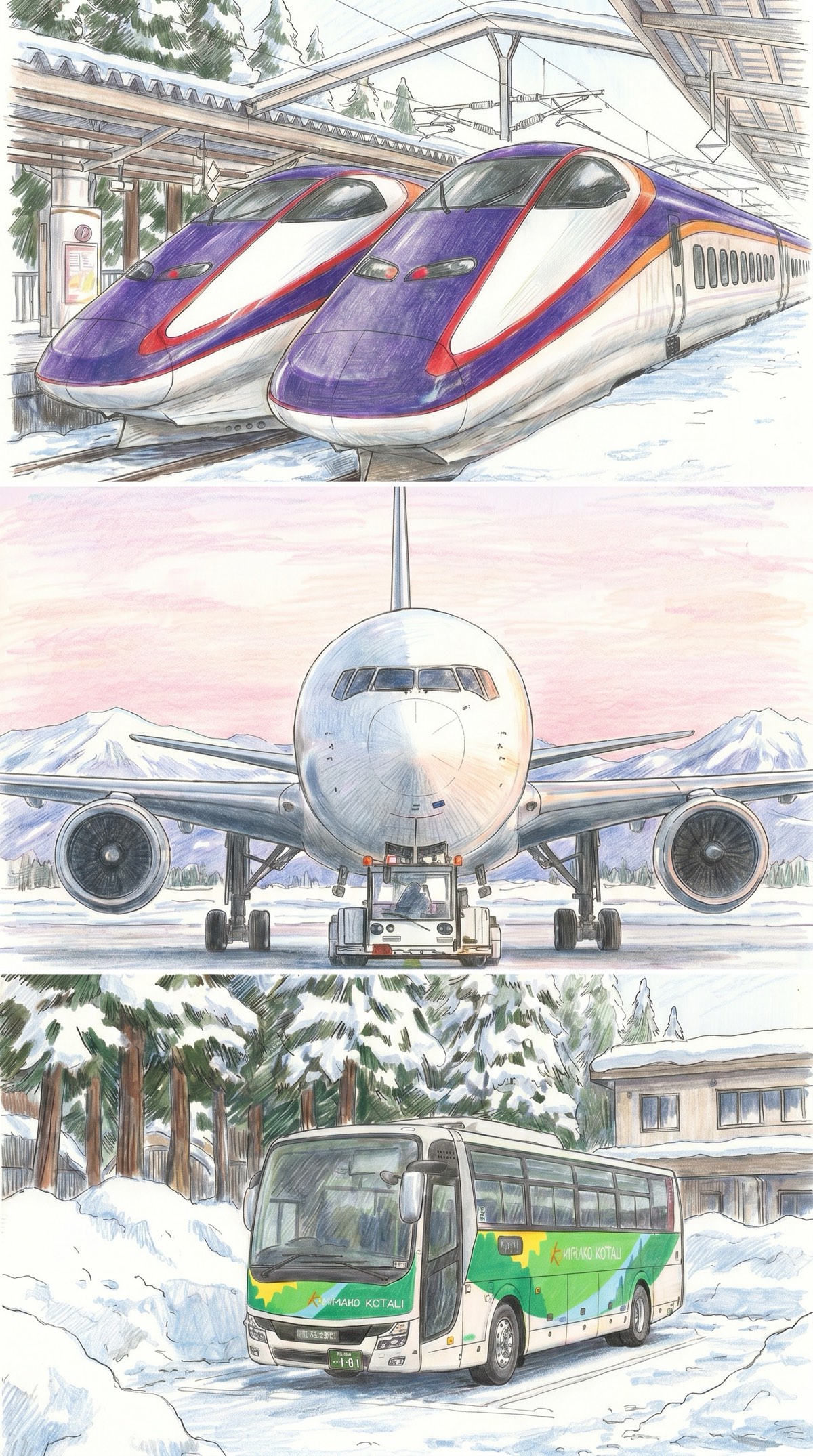 接駁路線 — 山形駅 / 私家接駁 / 藏王溫泉雪場