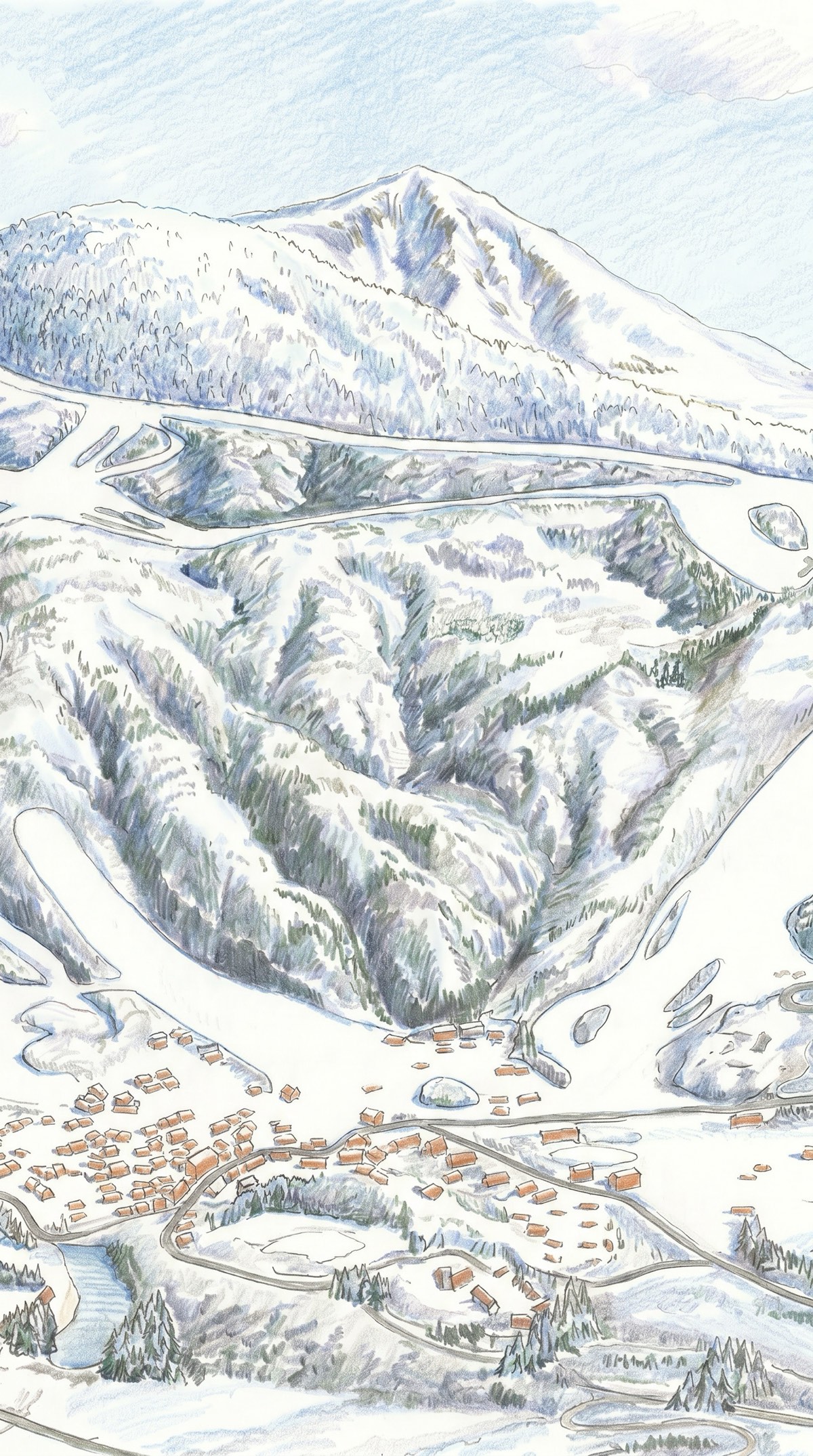 蔵王雪場全景 — 山形藏王